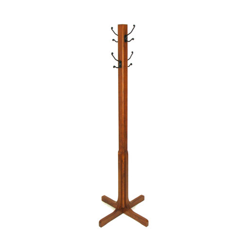 Benjara Solid Wood Freestanding Coat Rack Wayfair